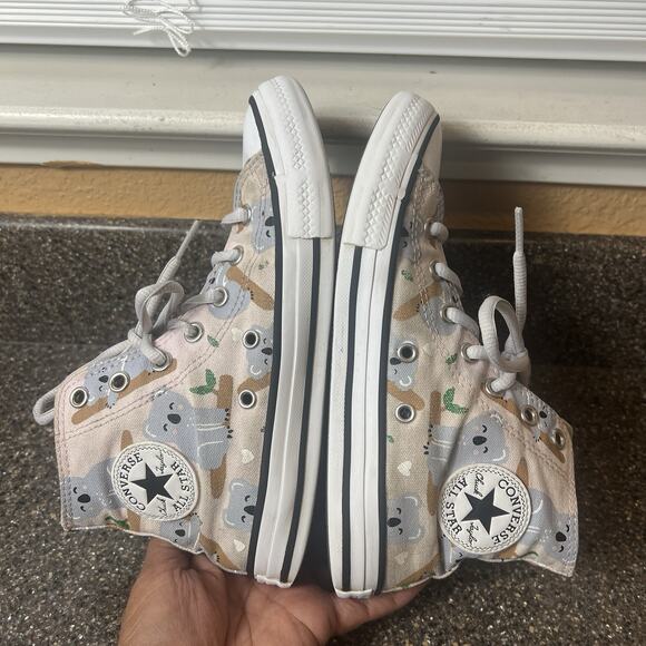 Converse All Star Little Kids 2 Multi Color High Top Lace Up Sneaker Koala Bears - Picture 6 of 12